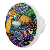 Beach Party Parrot Keramikknauf (Rechts)