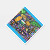 Beach Party Parrot Serviette (Ecke)