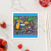 Beach Party Parrot Serviette (Beispiel)