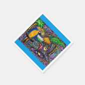 Beach Party Parrot Serviette (Ecke)