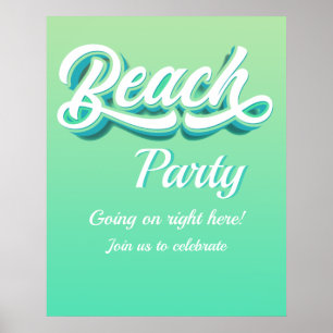 Beach Party Poster