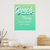 Beach Party Poster (Küche)
