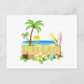 Beach Party Postkarte (Vorderseite)