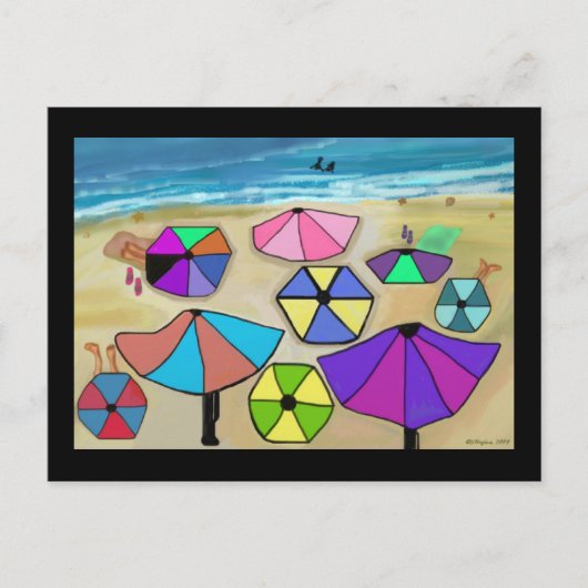 Beach Party Postkarten (Vorderseite)