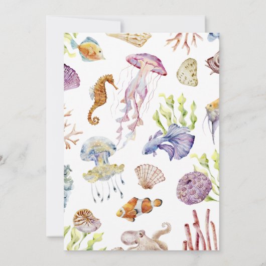 Beach Party Probe Einladung (Rückseite)