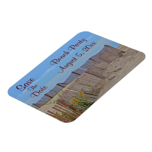 Beach Party Save the Date Magnet (Linke Seite)