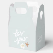 Beach Party Seashell Starfish Vielen Dank Geschenkschachtel (Geöffnet)
