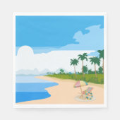 Beach Party Serviette (Vorderseite)