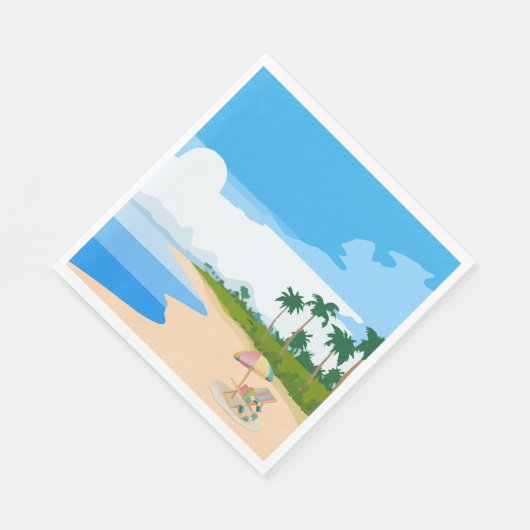 Beach Party Serviette (Ecke)