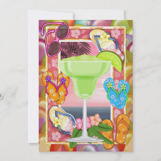 Beach Party - SRF Einladung (Vorderseite)