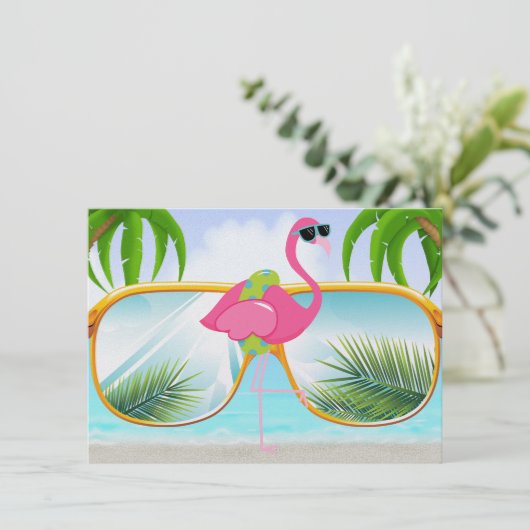 Beach Party - SRF Einladung (Stehend Vorderseite)