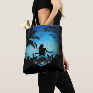 Beach Party Tanz mit Musik Lautsprecher Totasche Tasche
