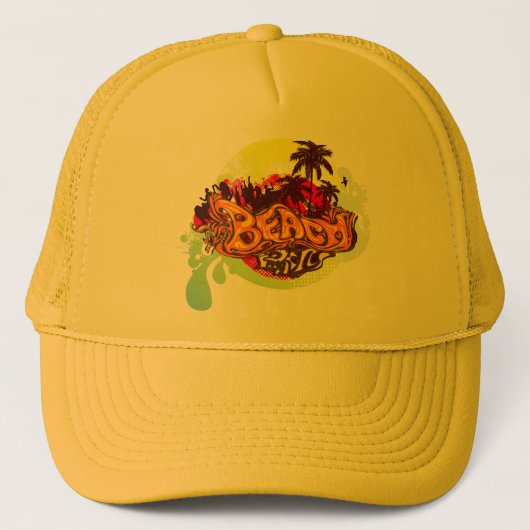 Beach Party Truckerkappe (Vorderseite)