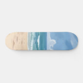 Beach Path | Ocean Watercolor Coastal Painting Skateboard (Horizontal)
