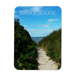 Beach Path, Sand Dunes, Wangerooge, Ostfriesland Magnet
