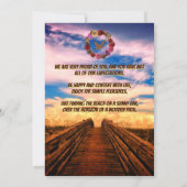 Beach Pathway Geburtstagskarte Einladung (Rückseite)