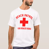 Beach Patrol Personalisieren T - Shirt (Vorderseite)