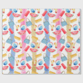 Beach Pattern Geschenkpapier (Flach)