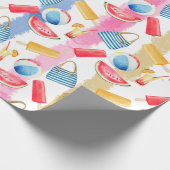 Beach Pattern Geschenkpapier (Ecke)