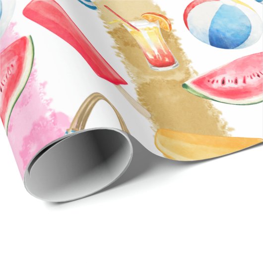 Beach Pattern Geschenkpapier (Rolleneckpunkt)