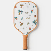 Beach Pattern Pickleball Schläger (Rückseite)