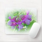 Beach Pea - Lathyrus japonicus - Wildblume Mousepad (Mit Mouse)