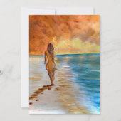 Beach Peace Dankeskarte (Vorderseite)