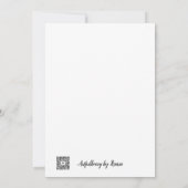 Beach Peace Dankeskarte (Rückseite)