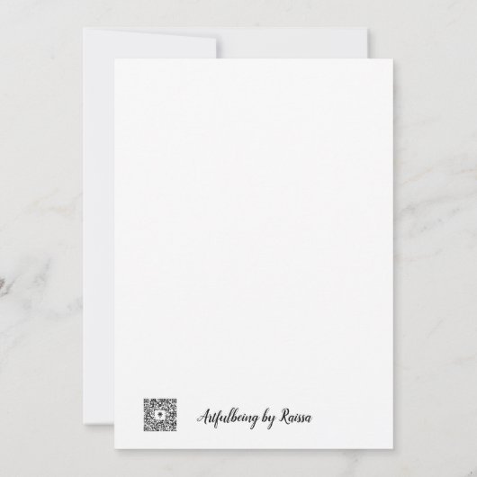 Beach Peace Dankeskarte (Rückseite)