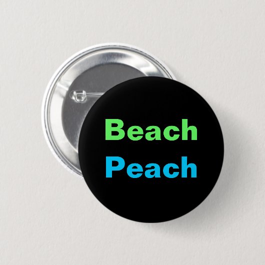 BEACH PEACH-Taste Button (Vorne & Hinten)