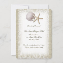 Beach Pearl and Lace Empfang Einladung