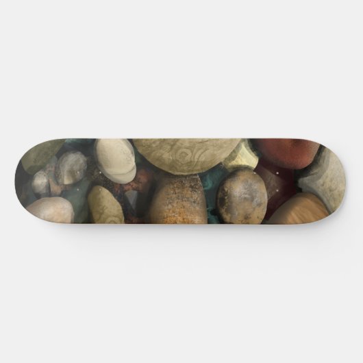 Beach Pebble Pattern Skateboard (Horizontal)