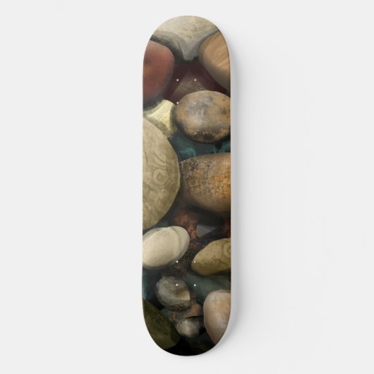 Beach Pebble Pattern Skateboard (Vorderseite)