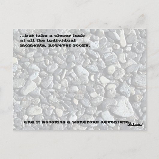 Beach Pebbles: Freundschaft - Postkarte (Rückseite)