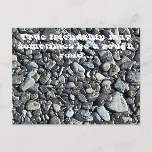 Beach Pebbles: Freundschaft - Postkarte (Vorderseite)