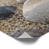 Beach Pebbles Poster Print (Ecke)
