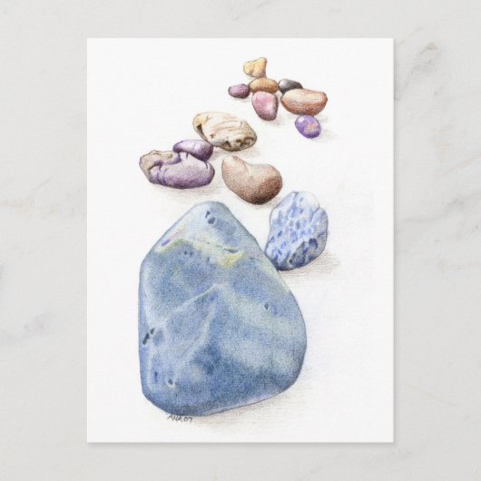 Beach Pebbles Postkarte (Vorderseite)