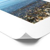 Beach Pebbles Seascape Fotografisch Poster (Ecke)