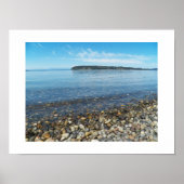 Beach Pebbles Seascape Fotografisch Poster (Vorne)