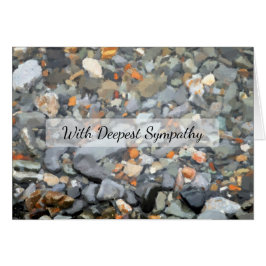 Beach Pebbles Sympathie Card