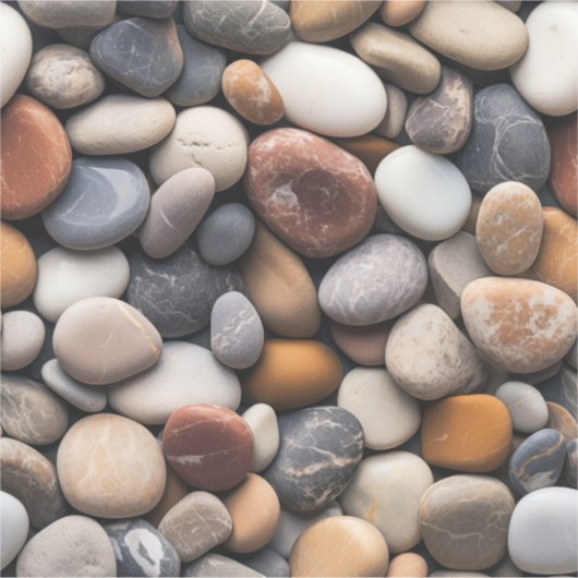 Beach Pebbles Vinyl Sticker (Vorderseite)