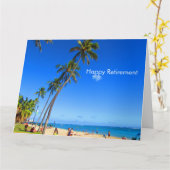 Beach-Pensionskarte groß Karte (Gelbe Blume)