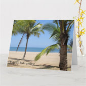 Beach-Pensionskarte groß Karte (Gelbe Blume)