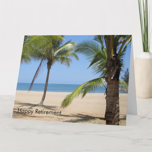 Beach-Pensionskarte groß Karte (Vorderseite)