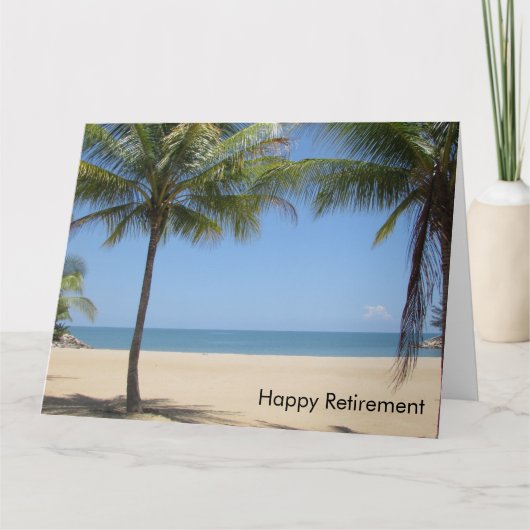 Beach-Pensionskarte groß Karte (Vorderseite)