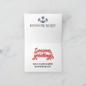 BEACH Persönlich, echtes Anwesen, Geschäftsweihnac Karte (Innenseite)