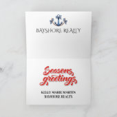 BEACH Persönlich, echtes Anwesen, Geschäftsweihnac Karte (Innenseite)