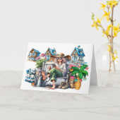 BEACH Persönlich, echtes Anwesen, Geschäftsweihnac Karte (Gelbe Blume)