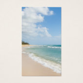 Beach Photo Cross Sympathy Prayer Card (Vorderseite)