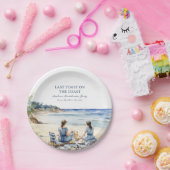 Beach Picnic Bachelorette Letzten Toast an der Küs Pappteller (Party)